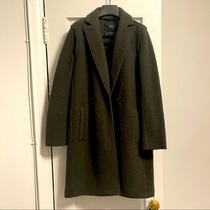 J.Crew Olive Green Overcoat